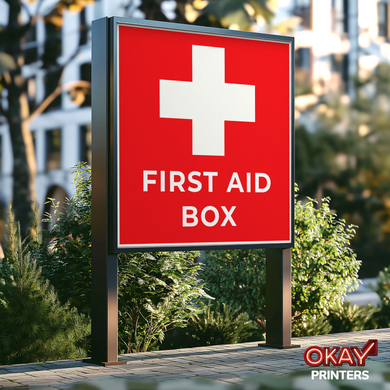 H Stands (First Aid Box for signs) Office material