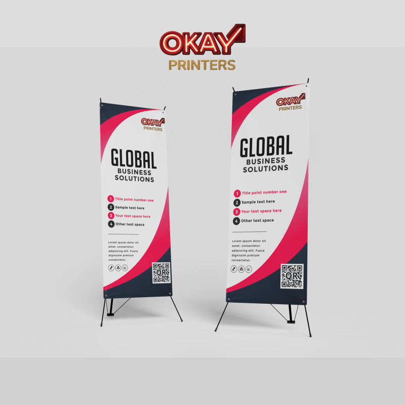 X Frame Banners 13oz Matte Vinyl