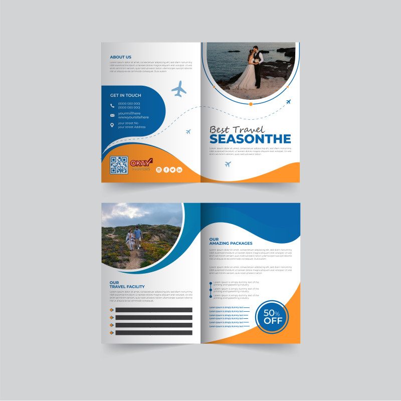 Brochures 100lb + UV (High Gloss)