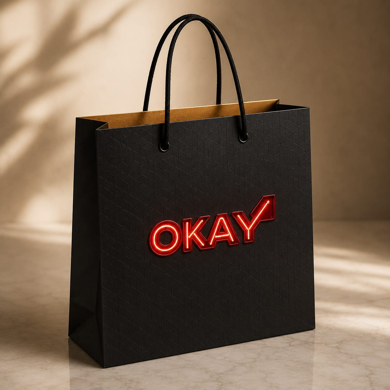 Elegant Black Matte Kraft Paper Bags Featuring Foil Logo