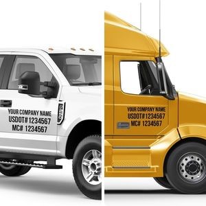 USDOT & MC Stickers – High-Quality Compliance Decals for Commercial Vehicles